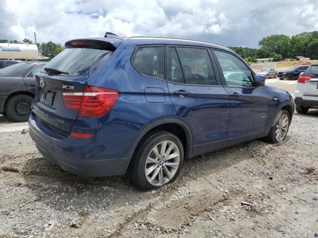 5UXWY3C58F0E96865 - 2015 BMW X3 XDRIVE28D BLUE photo 3