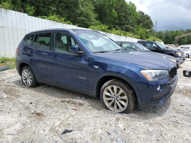 5UXWY3C58F0E96865 - 2015 BMW X3 XDRIVE28D BLUE photo 4