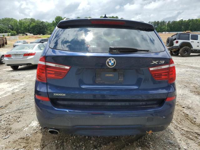 5UXWY3C58F0E96865 - 2015 BMW X3 XDRIVE28D BLUE photo 6