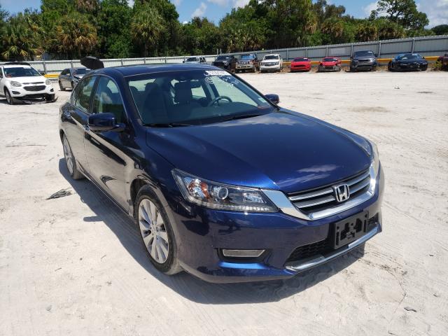 1HGCR2F82DA183270 - 2013 HONDA ACCORD EXL BLUE photo 1