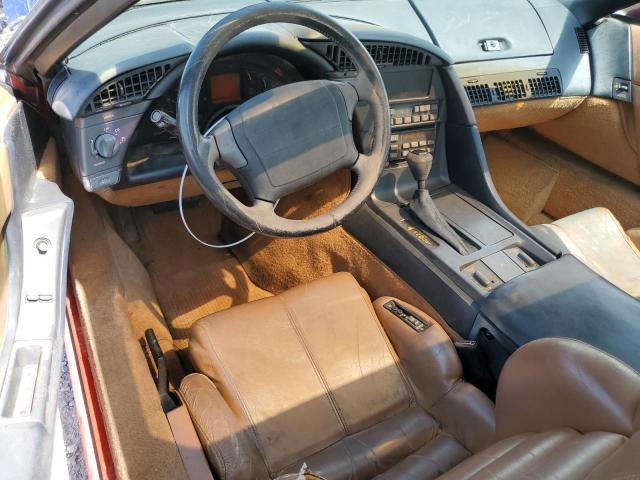 1G1YY2386M5100856 - 1991 CHEVROLET CORVETTE RED photo 8