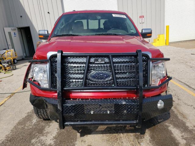 1FTFW1ET4CFC78208 - 2012 FORD F150 SUPERCREW RED photo 5