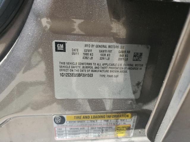 1G1ZC5EU5BF391503 - 2011 CHEVROLET MALIBU 1LT 米色 照片 13