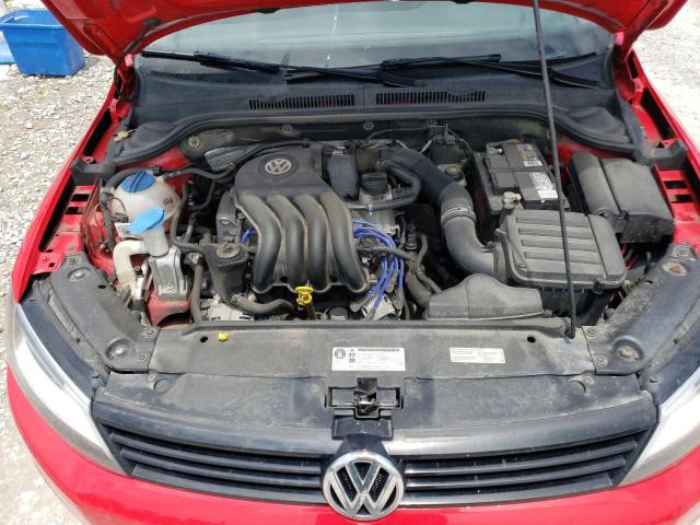 3VW1K7AJXEM327585 - 2014 VOLKSWAGEN JETTA BASE 红色 照片 11
