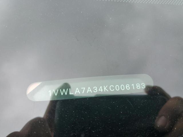 1VWLA7A34KC006183 - 2019 VOLKSWAGEN PASSAT WOLFSBURG Gris foto 12