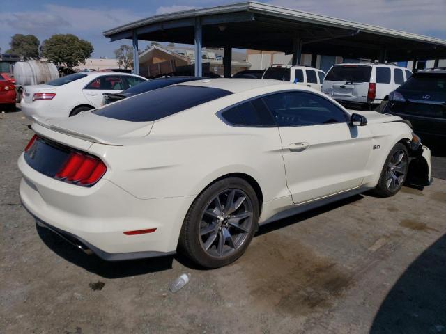 1FA6P8RF8F5501084 - 2015 FORD MUSTANG 50TH ANNIVERSARY WHITE photo 3