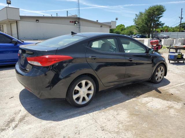 KMHDH4AE3BU127876 - 2011 HYUNDAI ELANTRA GLS BLACK photo 3