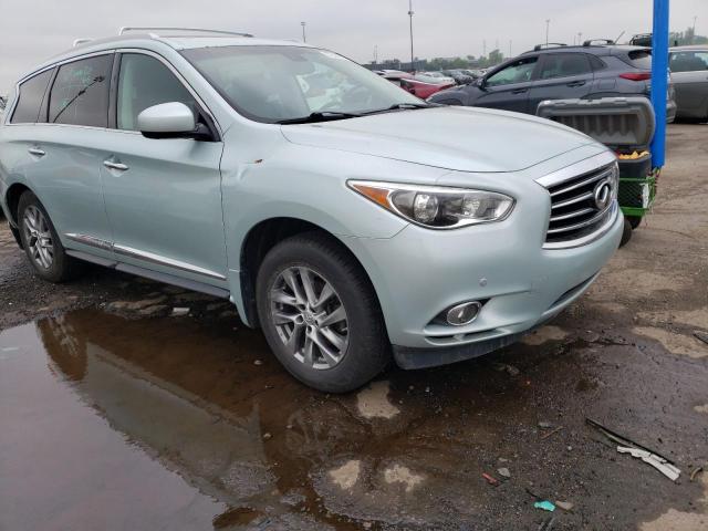 5N1AL0MMXEC500225 - 2014 INFINITI QX60 SILVER photo 4