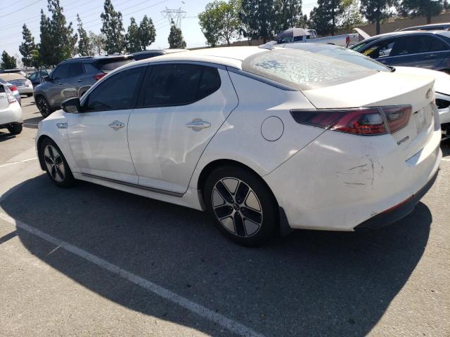 KNAGM4AD2F5079076 - 2015 KIA OPTIMA HYBRID WHITE photo 2