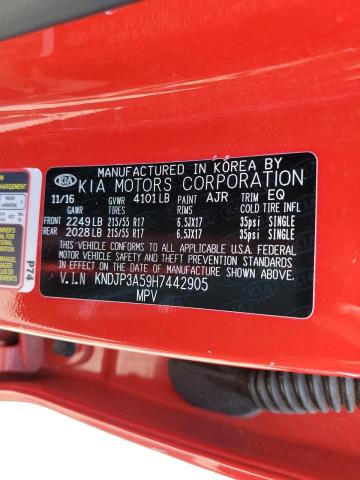 KNDJP3A59H7442905 - 2017 KIA SOUL + RED photo 13