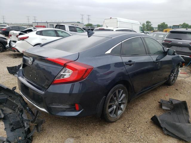 JHMFC1F79KX013415 - 2019 HONDA CIVIC EXL BLUE photo 3