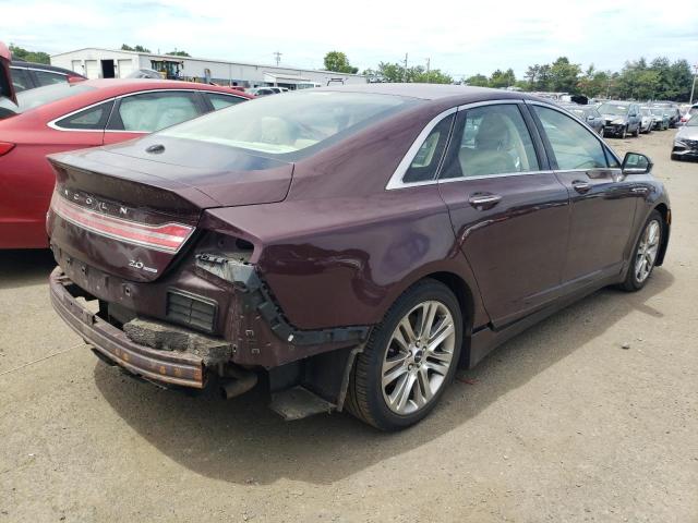 3LN6L2G96DR810834 - 2013 LINCOLN MKZ MAROON photo 3