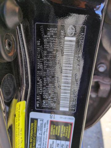 4T1BK1EB1DU069566 - 2013 TOYOTA AVALON BASE BLACK photo 12