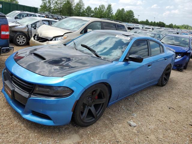 2C3CDXCT1FH777179 - 2015 DODGE CHARGER R/T BLUE photo 1