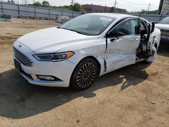 3FA6P0D99JR207184 - 2018 FORD FUSION TITANIUM/PLATINUM WHITE photo 1