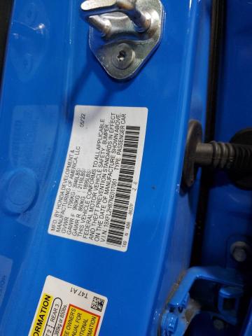 19XFL2H87NE017061 - 2022 HONDA CIVIC SPORT 蓝色 照片 12