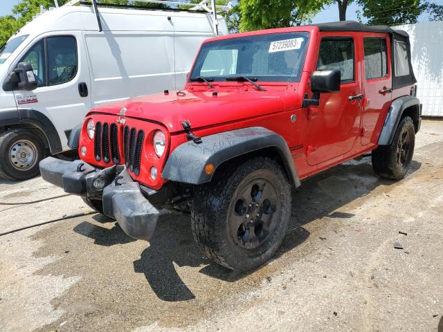 1C4BJWDG1HL550253 - 2017 JEEP WRANGLER U SPORT RED photo 1