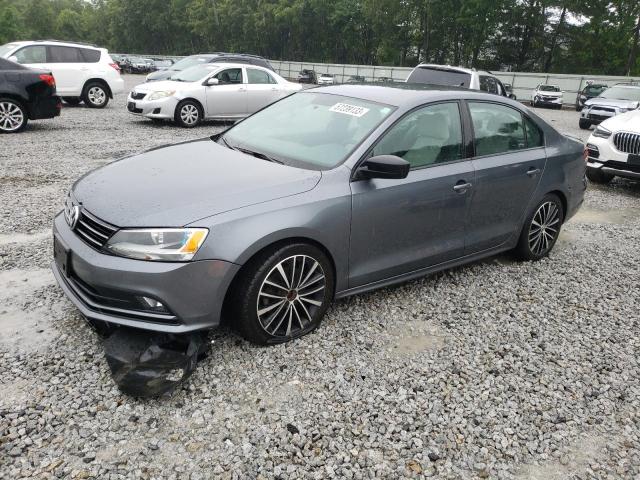 3VWD17AJ6GM418579 - 2016 VOLKSWAGEN JETTA SPORT GRAY photo 1