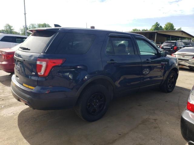 1FM5K8AR2HGC90364 - 2017 FORD EXPLORER POLICE INTERCEPTOR ლურჯი ფოტო 3