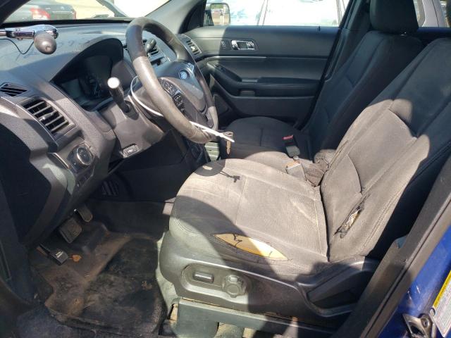 1FM5K8AR2HGC90364 - 2017 FORD EXPLORER POLICE INTERCEPTOR ლურჯი ფოტო 7