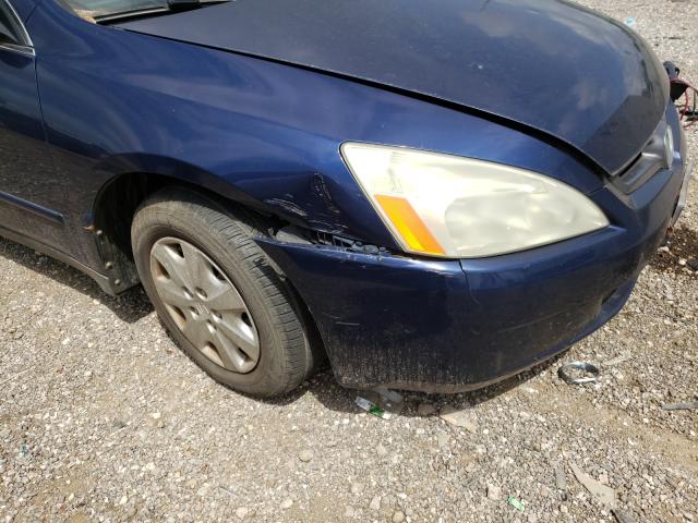 1HGCM56394A058237 - 2004 HONDA ACCORD LX BLUE photo 9