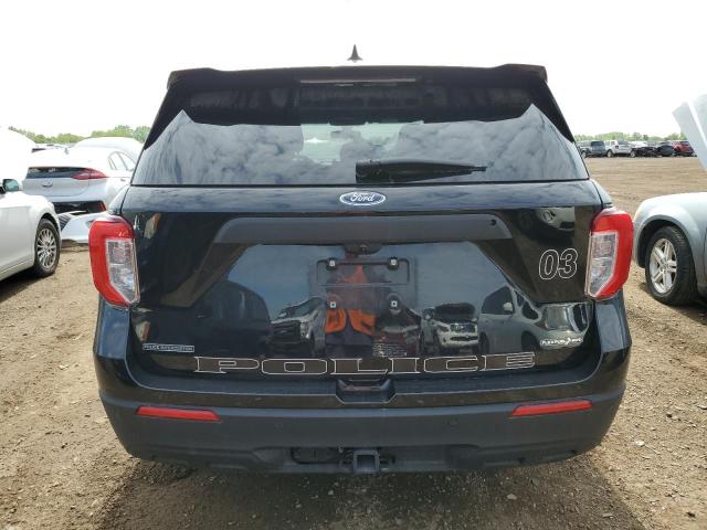 1FM5K8ABXPGA64168 - 2023 FORD EXPLORER POLICE INTERCEPTOR შავი ფოტო 6