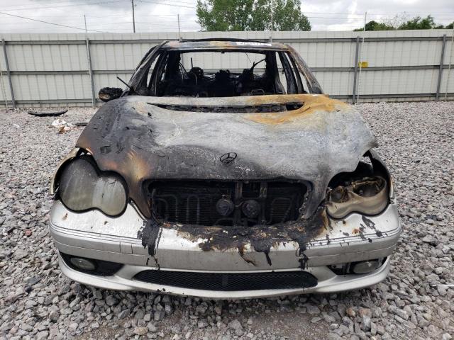 WDBRF40J75F601835 - 2005 MERCEDES-BENZ C 230K SPORT SEDAN BURN photo 5