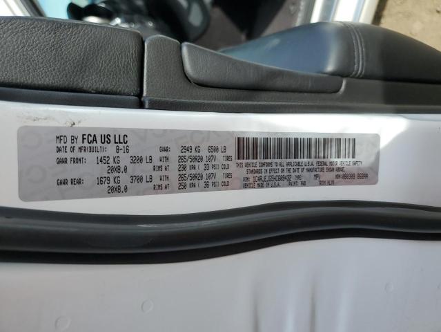 1C4RJEJG5HC609432 - 2017 JEEP GRAND CHER SUMMIT Սպիտակ լուսանկար 13