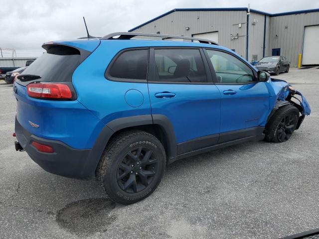 1C4PJMBS2HW638924 - 2017 JEEP CHEROKEE TRAILHAWK BLUE photo 3