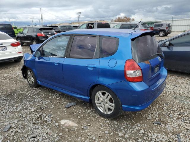 JHMGD38637S021256 - 2007 HONDA FIT S ლურჯი ფოტო 2