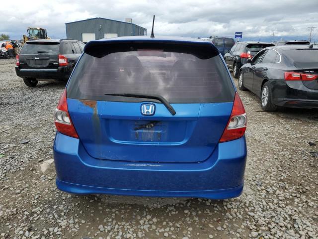 JHMGD38637S021256 - 2007 HONDA FIT S ლურჯი ფოტო 6