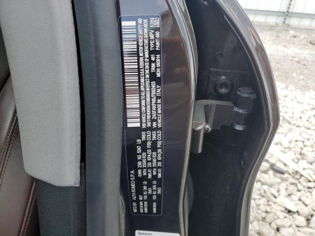 ZASFAKPN8J7B92403 - 2018 ALFA ROMEO STELVIO SPORT Коричневий фото 13