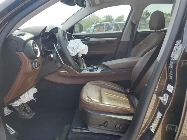 ZASFAKPN8J7B92403 - 2018 ALFA ROMEO STELVIO SPORT Коричневий фото 7