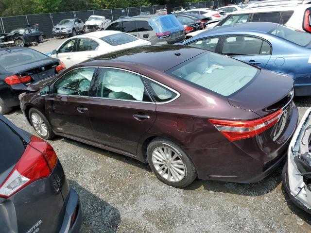 4T1BD1EB8EU032333 - 2014 TOYOTA AVALON HYBRID BURGUNDY photo 2