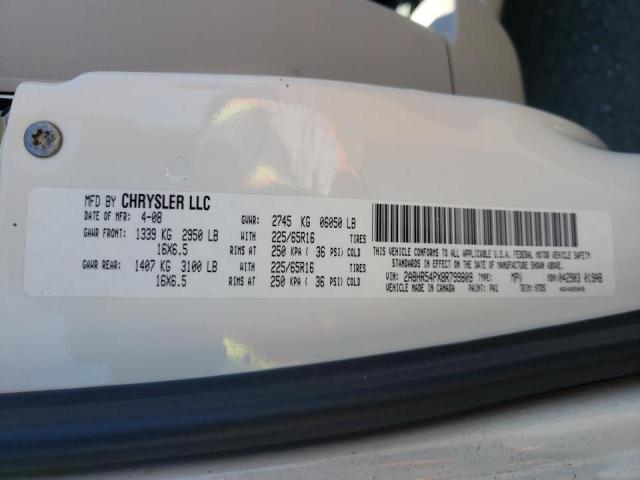 2A8HR54PX8R799809 - 2008 CHRYSLER TOWN & COU TOURING 白色 照片 10