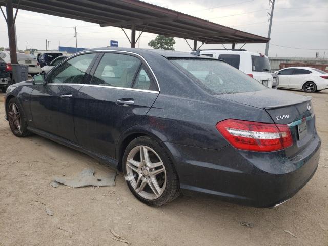 WDDHF9BB9CA653970 - 2012 MERCEDES-BENZ E 550 4MATIC BLUE photo 2