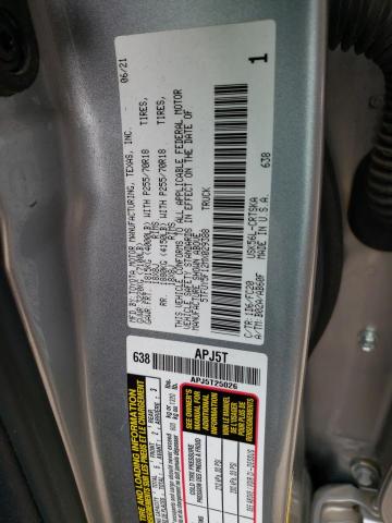 5TFUY5F12MX029388 - 2021 TOYOTA TUNDRA DOUBLE CAB SR/SR5 SILVER photo 12