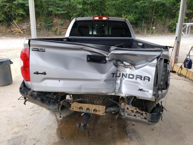 5TFUY5F12MX029388 - 2021 TOYOTA TUNDRA DOUBLE CAB SR/SR5 SILVER photo 6