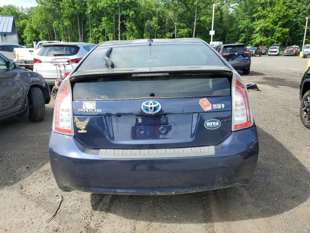 JTDKN3DU0D0355846 - 2013 TOYOTA PRIUS BLUE photo 6