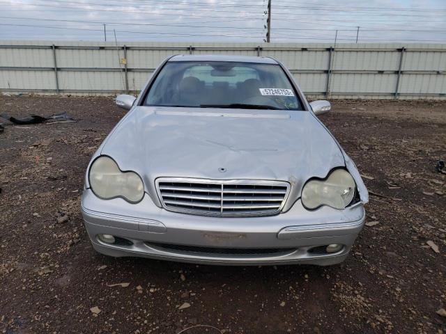 WDBRF81J64F511337 - 2004 MERCEDES-BENZ C 240 4MATIC SILVER photo 5