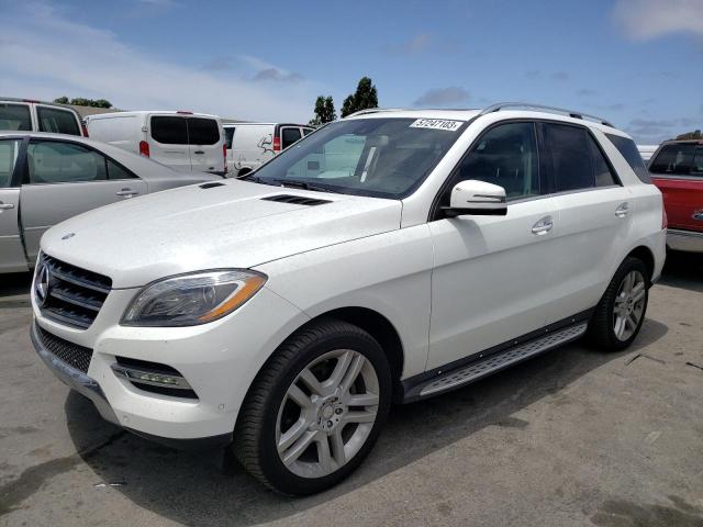 4JGDA5HB9EA391535 - 2014 MERCEDES-BENZ ML 350 4MATIC WHITE photo 1