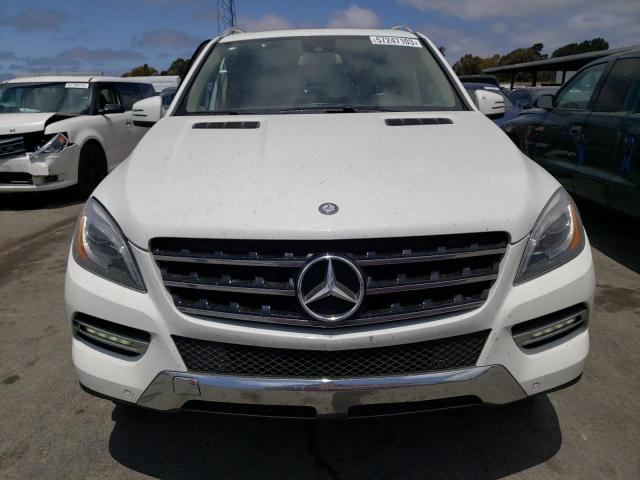 4JGDA5HB9EA391535 - 2014 MERCEDES-BENZ ML 350 4MATIC WHITE photo 5