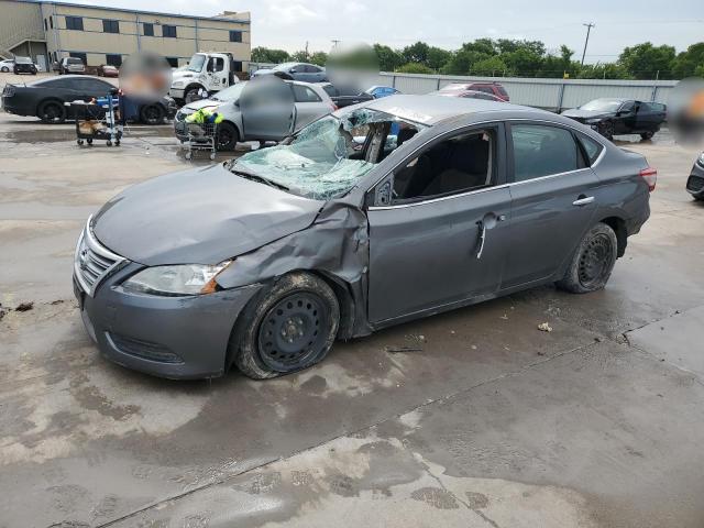 3N1AB7AP9FL654433 - 2015 NISSAN SENTRA S SILVER photo 1