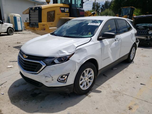 2GNAXHEV1J6272432 - 2018 CHEVROLET EQUINOX LS WHITE photo 2
