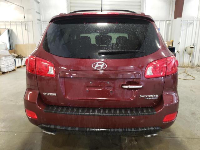 5NMSH73E69H242211 - 2009 HYUNDAI SANTA FE SE BURGUNDY photo 6