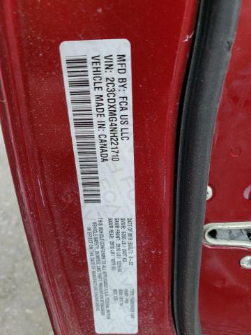 2C3CDXMG4NH221710 - 2022 DODGE CHARGER GT RED photo 13