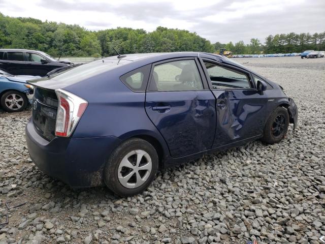 JTDKN3DU8F0477633 - 2015 TOYOTA PRIUS BLUE photo 3