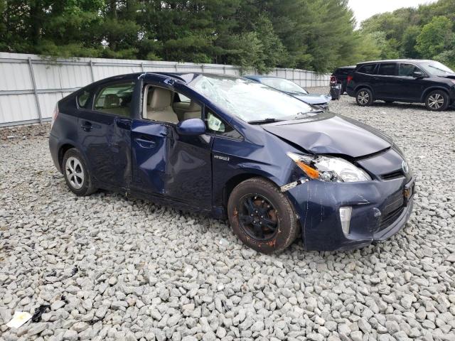 JTDKN3DU8F0477633 - 2015 TOYOTA PRIUS BLUE photo 4