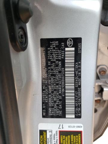 4T1BK1EB6DU075329 - 2013 TOYOTA AVALON BASE SILVER photo 12