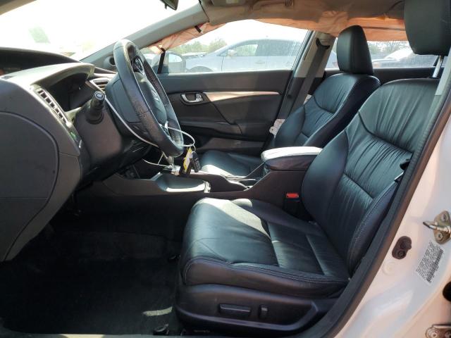 19XFB2F92FE025620 - 2015 HONDA CIVIC EXL WHITE photo 7